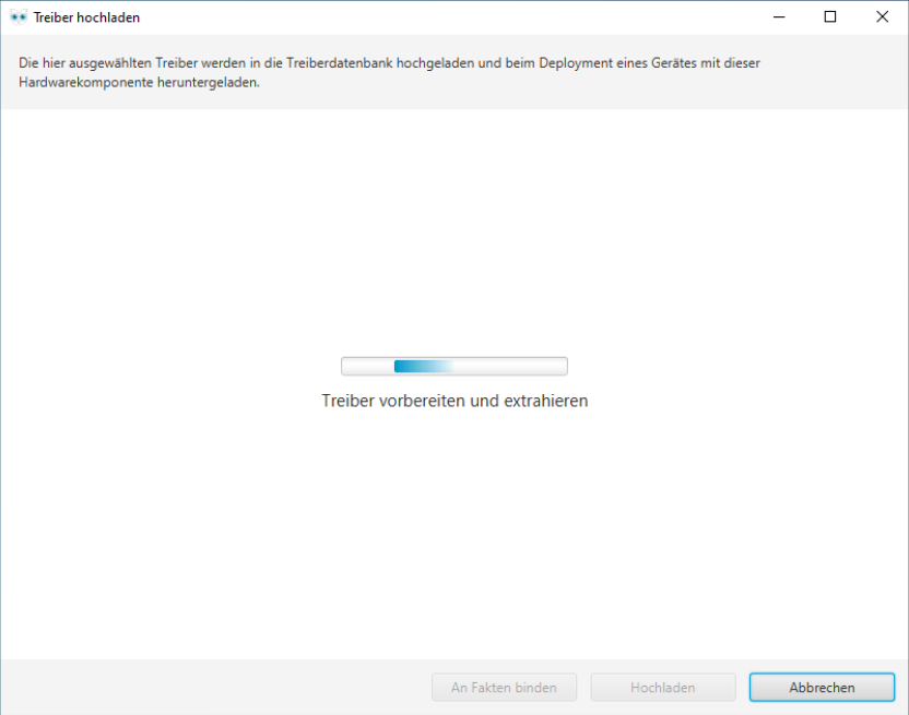 Treiber werden hochgeladen