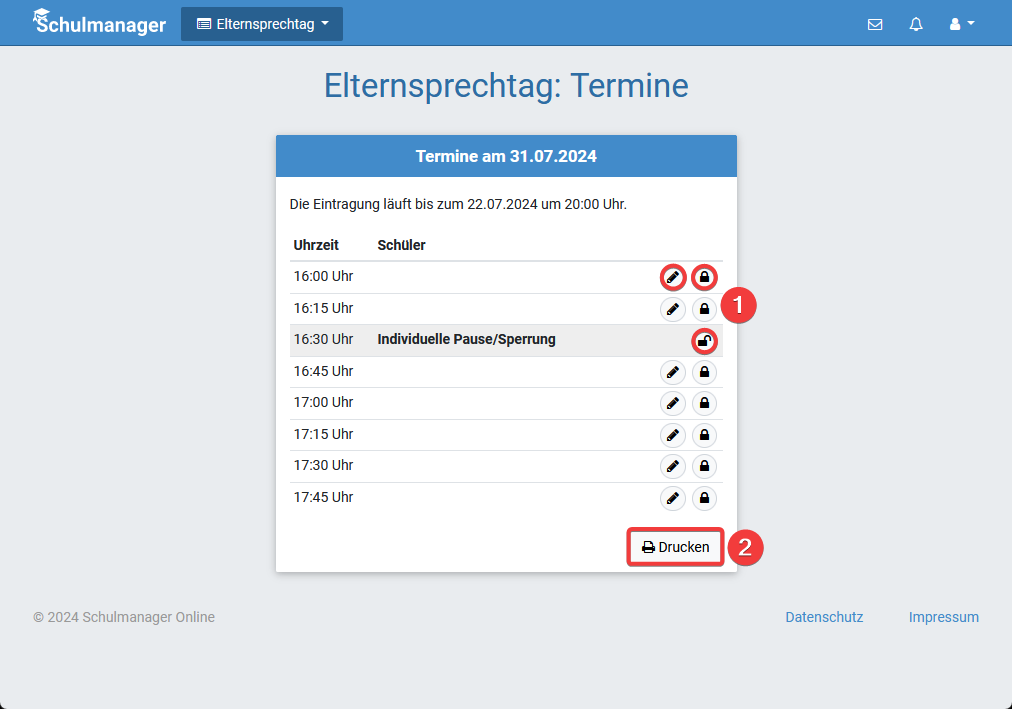 Elternsprechtag