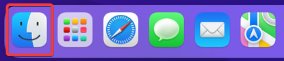 macOS-Finder im Dock